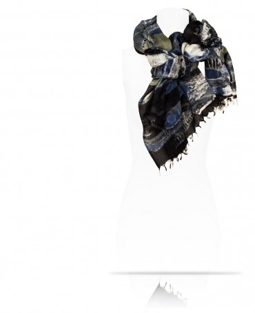 Палантин Женский W40-ABSTRAITE/NOIR